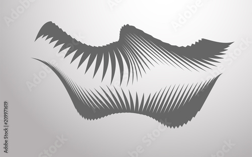 abstract shape transformation background  vector