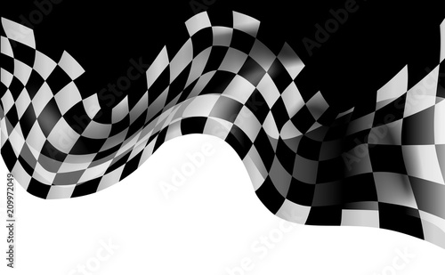 race flag checkered waving flag background