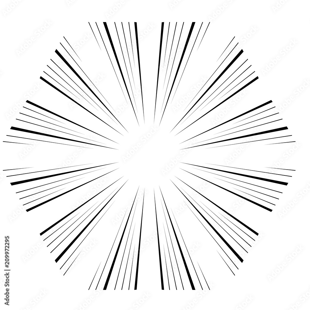 Obraz premium abstract Circular sparkle black rays explosion