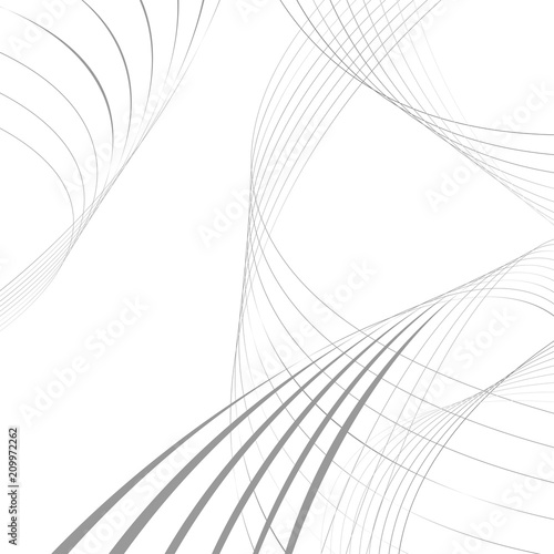curvy abstract line wave graphic gray background