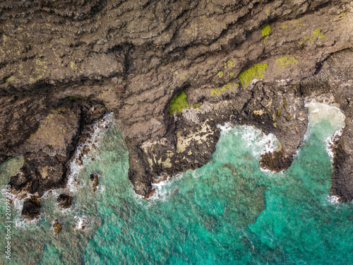 Rocky Coastal Landscape Oahu Hawaii