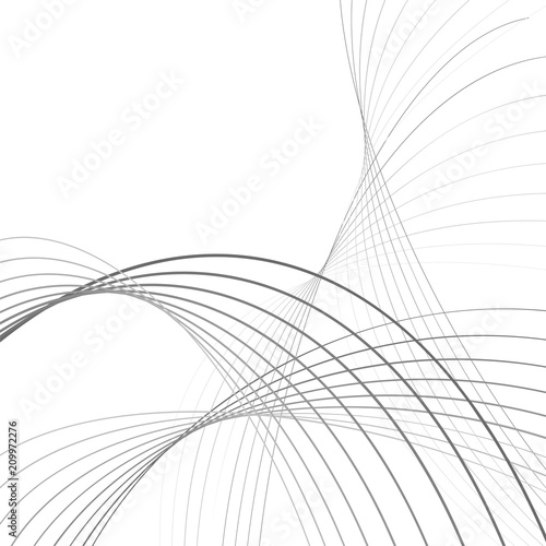 curvy abstract line wave graphic gray background