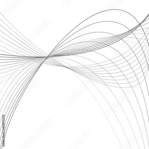 curvy abstract line wave graphic gray background