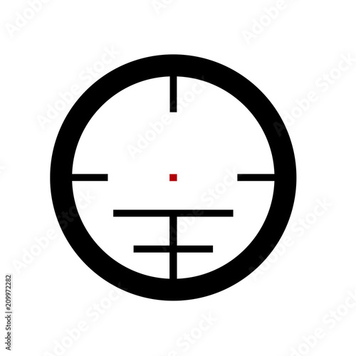 target icon, crosshair sign sniper stylish vector sniper symbol of aiming, sight design, bullseye