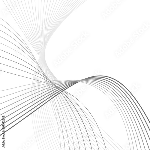 curvy abstract line wave graphic gray background