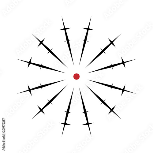 target icon, crosshair sign sniper stylish vector sniper symbol of aiming, sight design, bullseye © am54