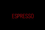 Red Neon Espresso Sign