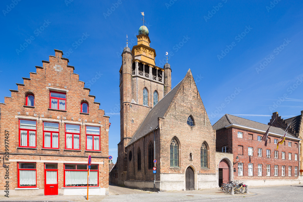 Obraz premium Jerusalem church in Bruges, Belgium.
