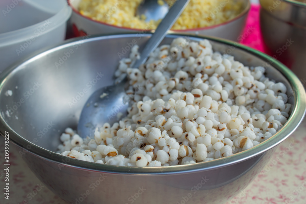 Boiled millet grains valuable Boiled millet grains valuable