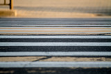 zebra crossing with blurs on the edges
