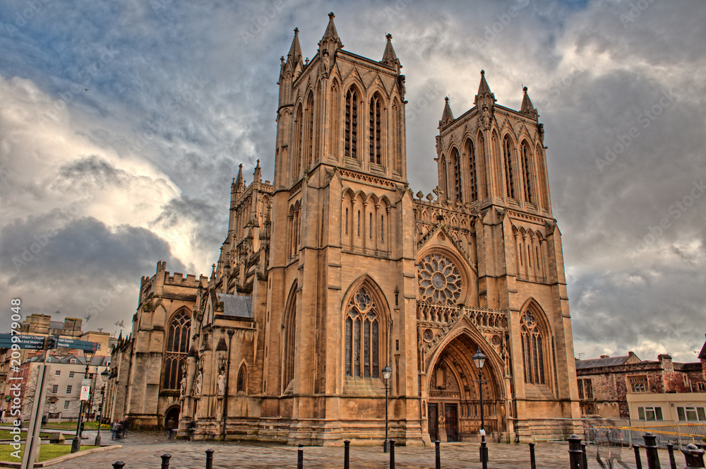 Bristol Cathedral, Bristol, England, UK. (HDR)