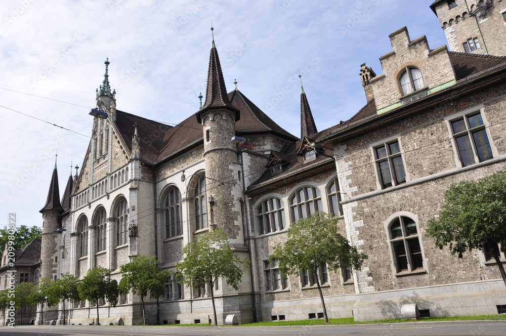 Zürich-City: The Swiss National Museum shows the history and culture of Switzerland