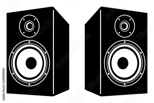 Audio equipment for the music experience. Speaker photo