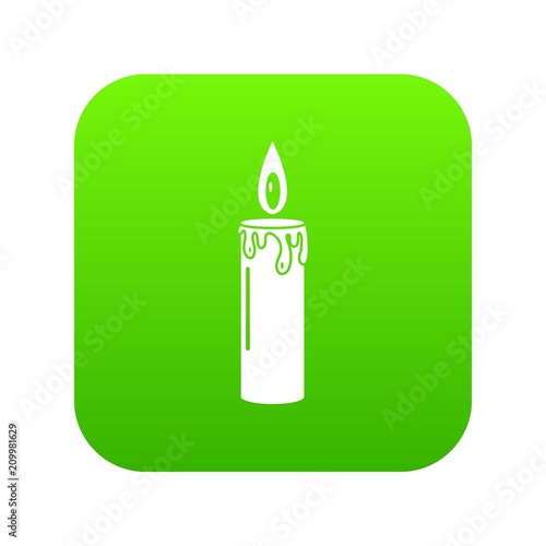 Candle icon. Simple illustration of candle vector icon for web
