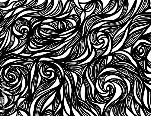 Vintage pattern. Background. Brush. Vector.