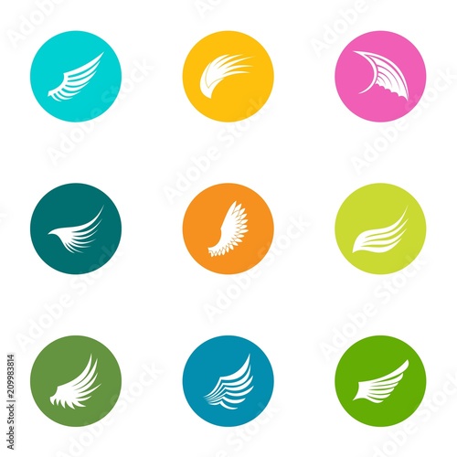 Surface icons set. Flat set of 9 surface vector icons for web isolated on white background