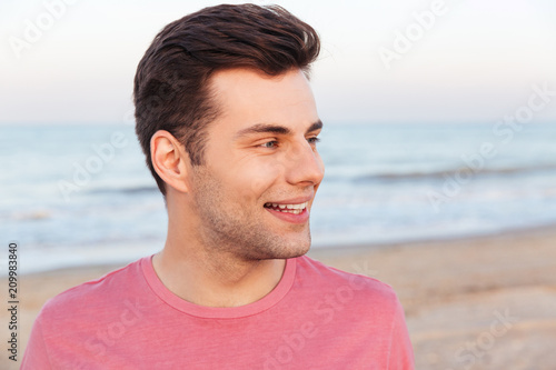 Handsome happy young caucasian man