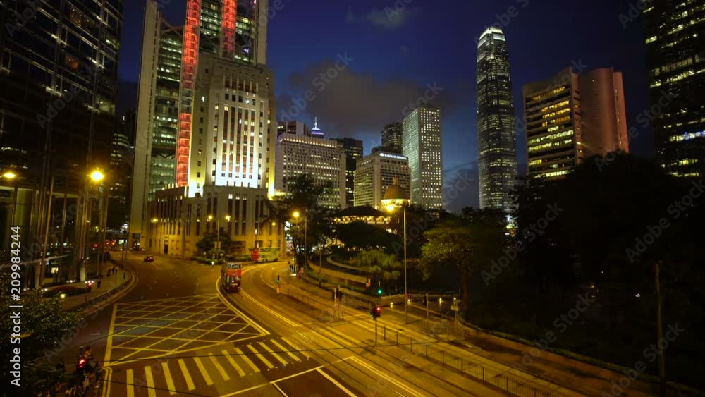 Traffic and people in Central, Hong Kong Island, Hong Kong, China Traffic and people in Central, Hong Kong Island, Hong Kong, China