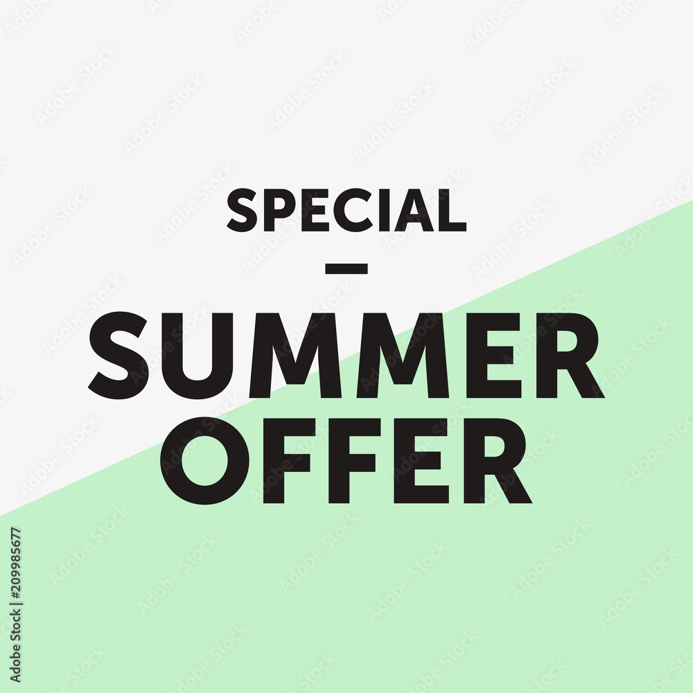Obraz premium Special Summer Offer Green Cut