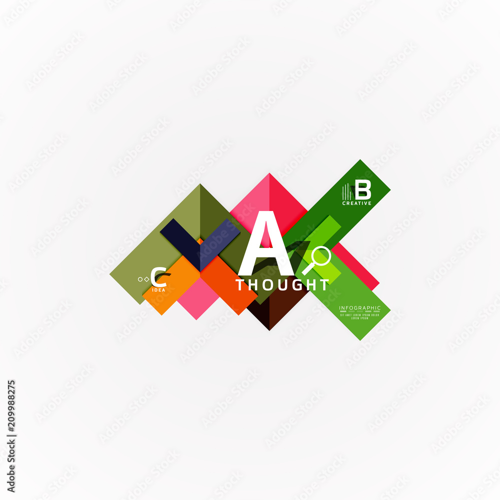 Geometric design abstract option infographics Geometric design abstract option infographics
