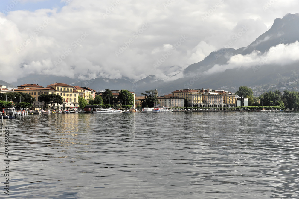 Lago di Lugano, Luganersee, Lugano, Kanton Tessin, Schweiz, Europa