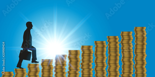 business - gagner de l’argent - concept - réussite - succès - richesse - riche - augmentation