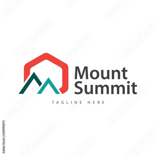 Mount Summit Logo Vector Template Design Illustration