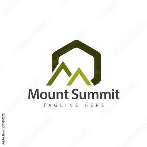 Mount Summit Logo Vector Template Design Illustration