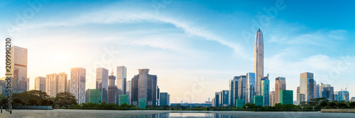 Beautiful modern city skyline panorama in Shenzhen China