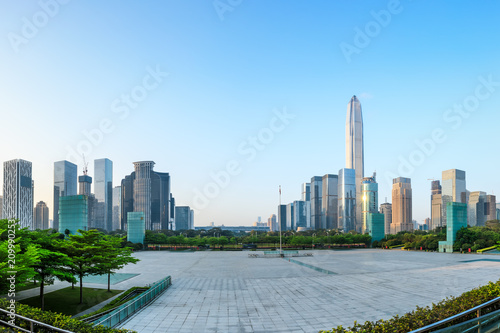 Beautiful modern city skyline in Shenzhen,China © ABCDstock