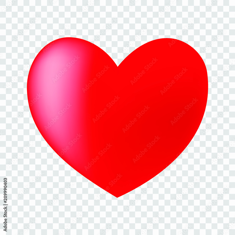 Red heart icon, love vector Red heart icon, love vector