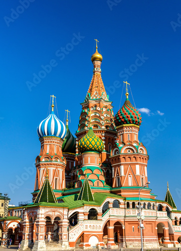 Saint Basil Cathedral in Red Square of Moscow