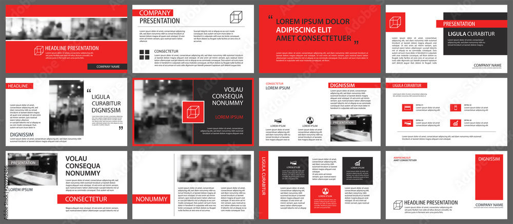 Red and white element for slide infographic on background. Presentation template. Use for business annual report, flyer, corporate marketing, leaflet, advertising, brochure, modern style. Red and white element for slide infographic on background. Presentation template. Use for business annual report, flyer, corporate marketing, leaflet, advertising, brochure, modern style.