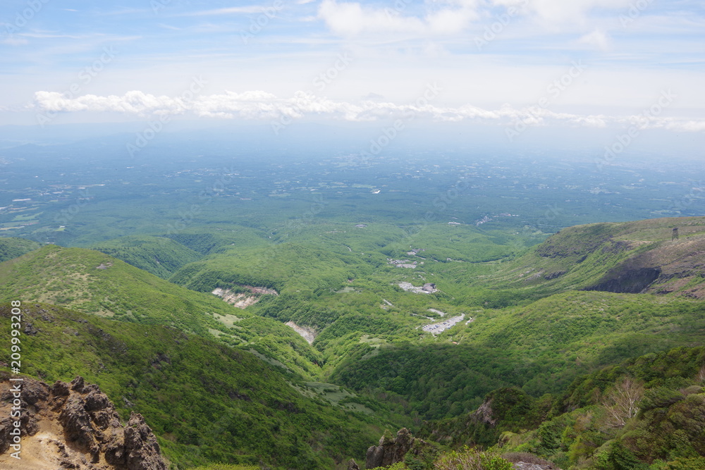 那須岳山頂からの風景