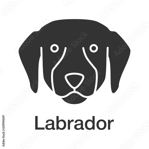 Labrador Retriever glyph icon