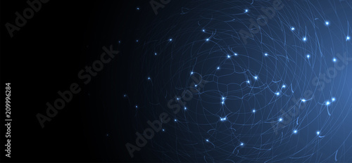 Artificial intelligence. Technology web background. Virtual concept