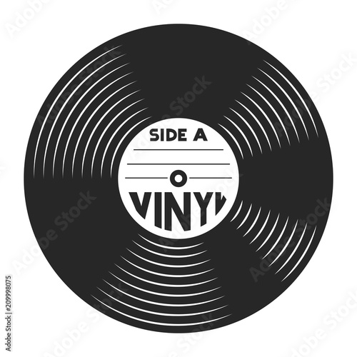Retro vinyl record concept