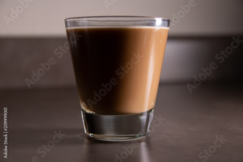 Glass of Cold Coffee with Milk