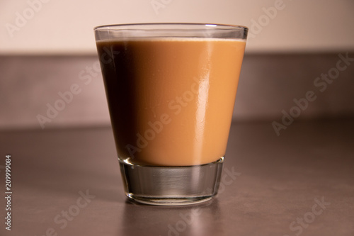 Glass of Cold Coffee with Milk