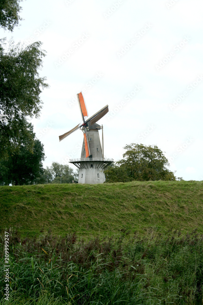 Obraz premium Historical Dutch windmill Nooitgedacht