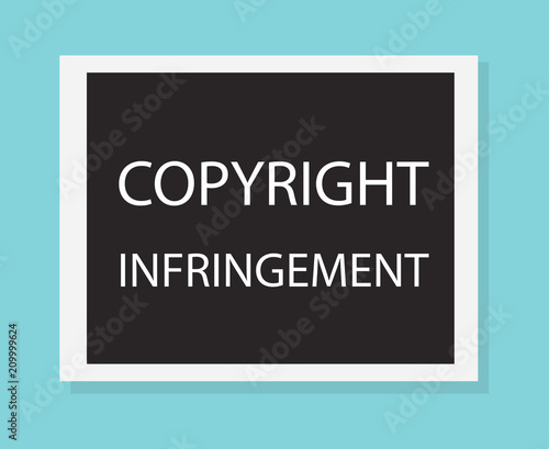 copyright infringement concept- vector illustration