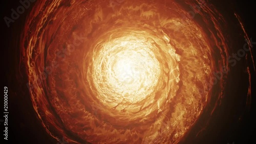 Entering to the gates of hell as abstracted motion background