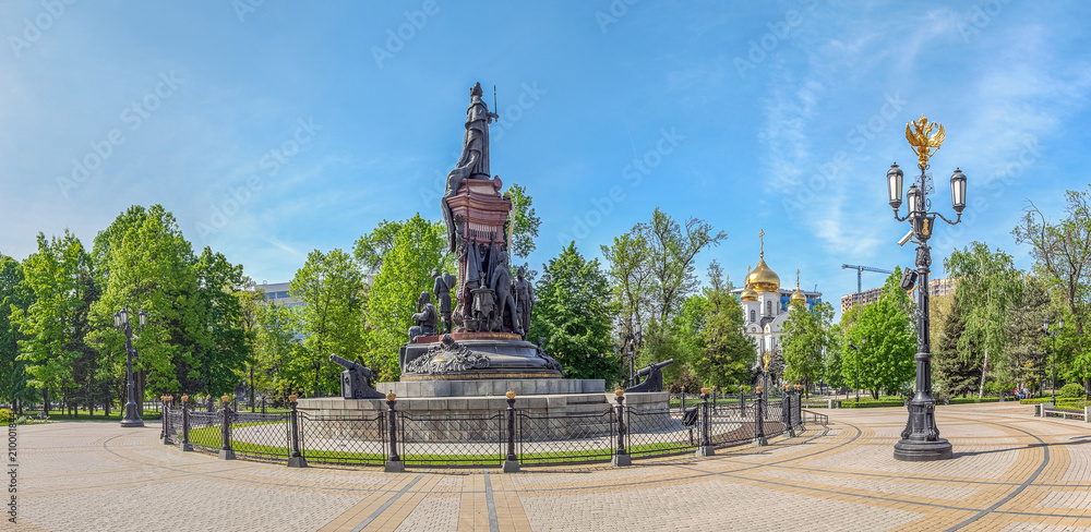 KRASNODAR, RUSSIA - MAY 3, 2017: Monument to Catherine II.