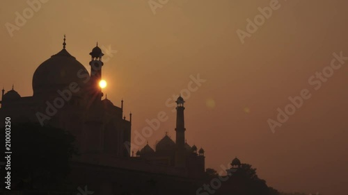 taj mahal sunset timelapse
