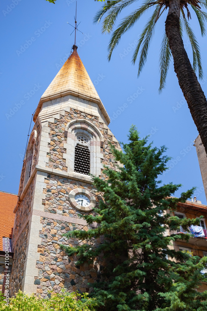 Old church in Ajaccio, Corsica island