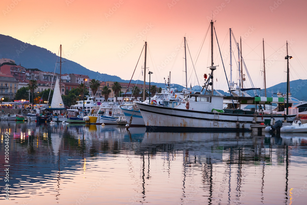 Pleasure yachts and motor boats of Corsica