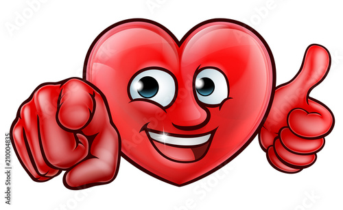 Heart Cartoon Character