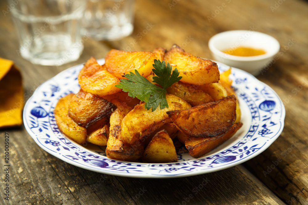 Baked potato wedges Baked potato wedges
