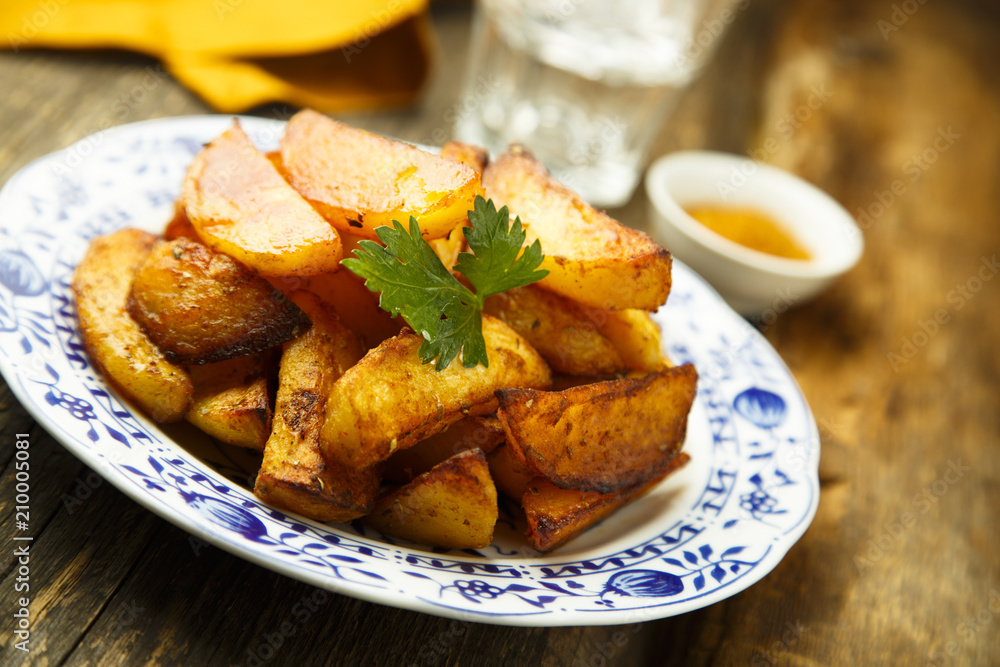 Baked potato wedges Baked potato wedges