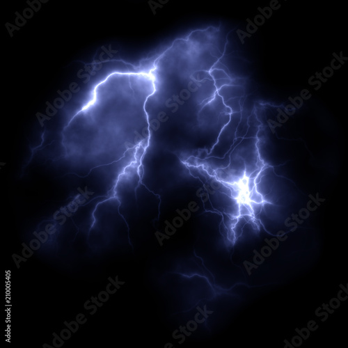 thunder lightning in the night